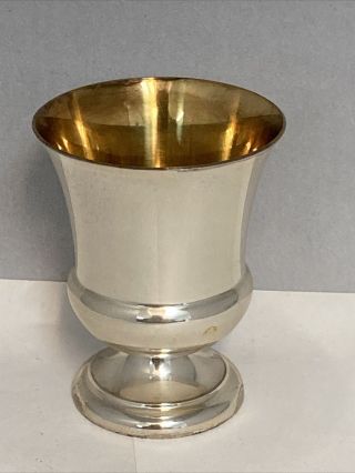International Sterling Silver Cordial Cup Gold Washed Nh1 Pattern 71.  7g