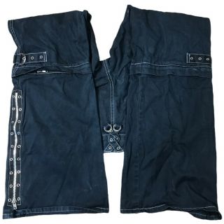 Vintage Tripp NYC Pants Womens Juniors 3 Conversion Pants Shorts Chain Zipper 3