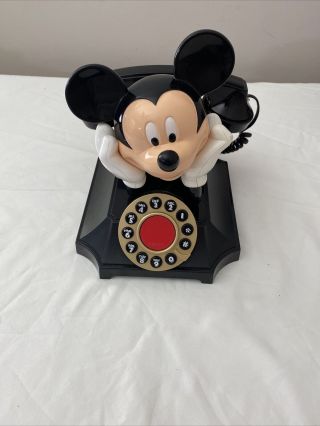 Vintage Mickey Mouse Desk Phone Disney Telemania Segan Nib