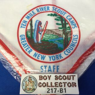 Boy Scout Tmr Ten Mile River Scout Camps Staff Neckerchief Greater York Gnyc