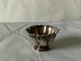 William B.  Meyers Sterling Silver Miniature Fluted Bowl 1:12 Signed Dollhouse