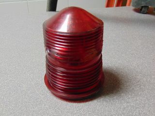 Red Skee Ball Scoring Top Beacon Light Lens With O - Ring Seal