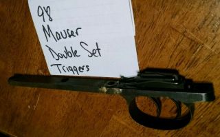 98 Mauser Double Set Triggers And Guard Vintage Gun Parts Rifle