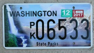 Washington State Parks License Plate