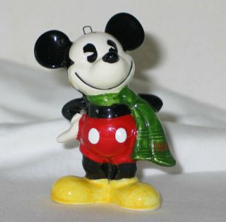 Vintage 1986 Schmid Walt Disney Productions Mickey Mouse Christmas Ornament