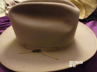 Vintage Stetson Open Road Cowboy Hat - Tan Color - Looks Pretty - Size 7 1/4 - 4x