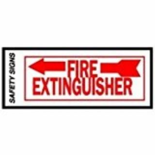 Hy - Ko Fe - 2l 4x10 Fire Extinguisher Sign Left Arrow