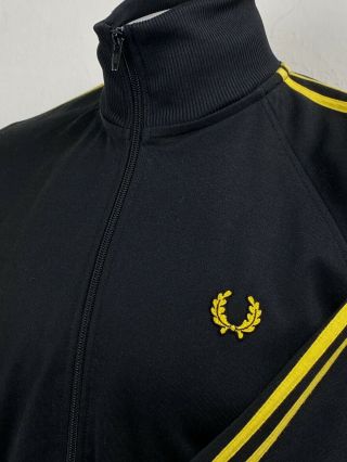 Fred Perry | Vintage Twin Taped Track Jacket M|l (black) Mod Scooter 90s Casuals