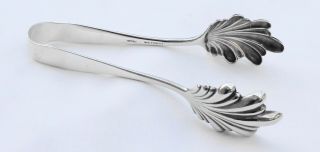 Vintage S Kirk & Son Old Maryland Sterling Silver Large Ice Serving Tongs 6 3/8 "