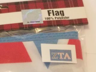 Zeta Tau Alpha Stars And Stripes Flag 3 X 5 Feet