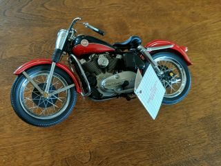 Franklin 1957 Harley Davidson Sportster Motorcycle 1:10 Scale