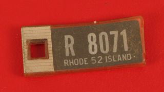1952 Rhode Island Mini License Plate Disabled American Veterans Key Chain Fob