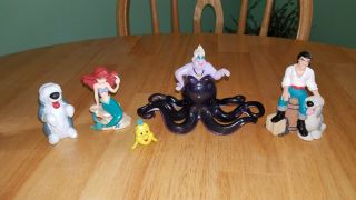 Disney Little Mermaid Pvc Figures Set Of 5 Ursula Ariel Lil Classics Eric Max