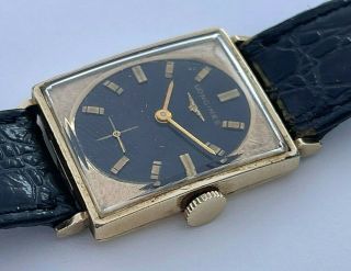 Vintage 1967 10 Karat Gold fi.  Longines Swiss hand winding mens watch,  cal.  370 3