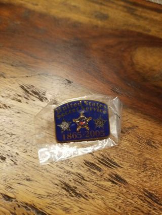 Very Htf Rare U.  S.  Secret Service 1865 - 2005 Commerative Lapel Pin