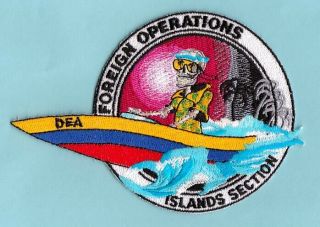 C35 Vwhite Dea Taskforce Foreign Operations Drugs Enforce Agency Police Patch