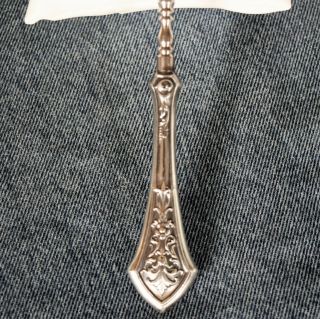 Highly Collectible Antique Victorian Sterling Silver Handle Button Hook Ornate