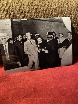 Lee Harvey Oswald Photo,  Nov 24,  1963,  Getting Shot By Jack Ruby After Jfk
