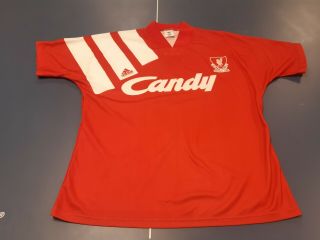 Liverpool 1991/1992 Candy Home Shirt Men 