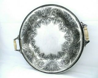 1920 Wilcox Sp Co.  Paisley Deco Embodssed Sandwich Cookie Pastry Luncheon Plate