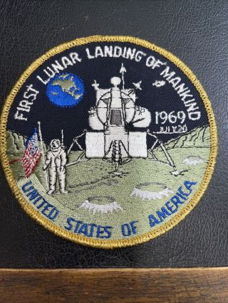 First Lunar Landing Of Mankind Patch,  Apollo 11,  July 20,  1969,  Usa