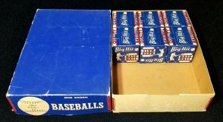 1950s Half Dozen Vintage Big Hit Baseballs With Box No.  91 L.  L