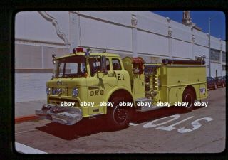 Oakland Ca E1 Ford C Howe Pumper Fire Apparatus Slide