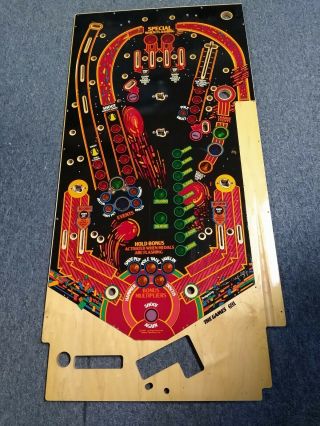 1984 Gottlieb The Games Pinball Machine Nos Blank Playfield - Rare
