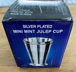 Elegance 90376 Silver Plated Beaded Mini Julep Cup Candle Qty 56 Wedding
