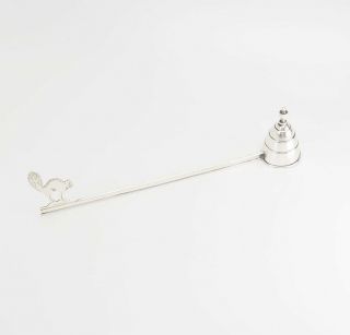 Fun Antique Sterling Silver Hissing Cat Candle Snuffer By Webster