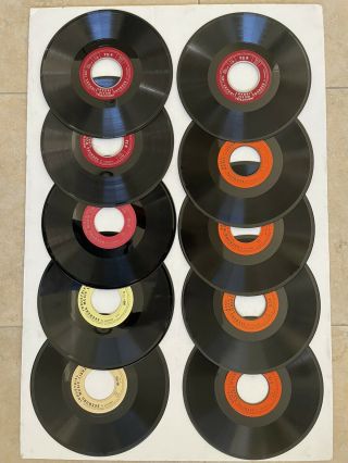 5 Seeburg Basic And 10 Industrial Background Music Records Bms 1000 16 2/3 Rpm