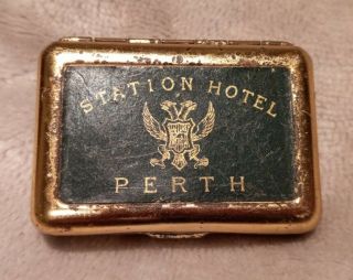 Vintage Station Hotel Perth Scotland Vesta Case Bryant & May 