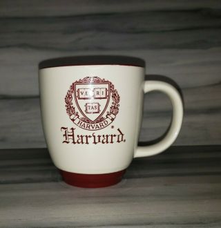 Vintage Harvard University Coffee/tea Ceramic Mug Cup Red Veritas Crest
