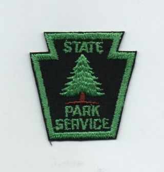 Pennsylvania State Park Service Uniform Hat Patch,  Keystone Design,