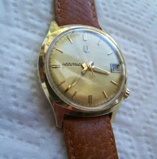Vintage 1968 (m8) Bulova Accutron 218 Gold Filled Wrist Watch Running