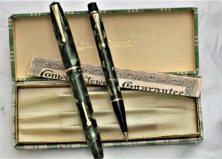 Vintage - - Conway Stewart 15 - Fountain Pen And Nippy Pencil - Uk - C1960