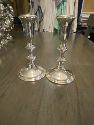 Empire 620 Sterling Silver Candlesticks Weighted 6 - 1/4” Candle Holders