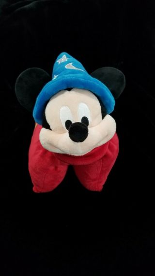 Disney Parks Fantasia Sorcerer Mickey Mouse Dream Friends Light Up Pillow Plush 2