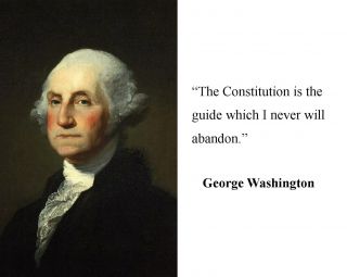 President George Washington " Consitution " Quote 11 X 14 Photo Picture