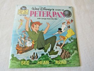 Walt Disney Story Of Peter Pan See Hear Read 304 1977