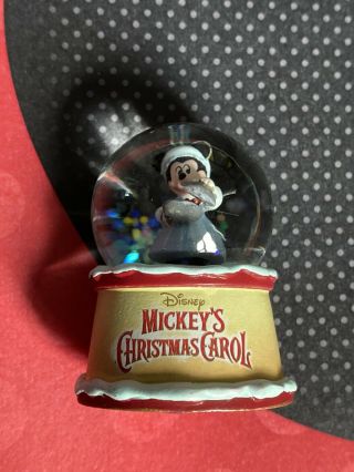 Disney Mickeys Christmas Carol Minnie As Mrs Cratchit Mystery Mini Snow Globe