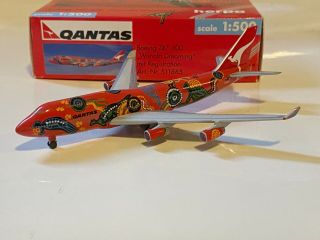 Herpa 1:500 Qantas Boeing 747 - 400 Wunala Dreaming