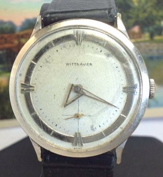 Vintage Longines Wittnauer 10k G.  F.  Swiss Made 17 Jewel Mens Watch (e9)