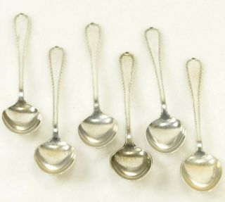 International Sterling Silver Demitasse Spoons - " Pine Tree " - Set Of 6