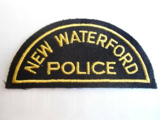 Vintage Waterford Police Patch,  Nova Scotia,  Canada,  Police Crest