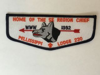 Pellissippi Lodge 230 1992 Home Of The Region Chief Pocket Flap