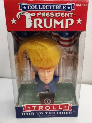 Nwt President Donald Trump Collectible Troll Doll - Hair To The Chief