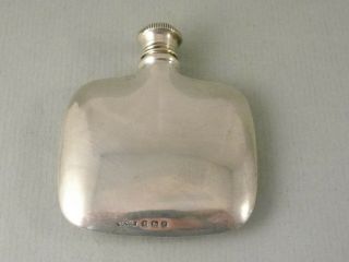Antique Miniature Silver Hop Flask Hallmarked Birmingham 1914