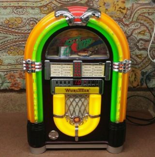 ⭐️Watch Test Video Wurlitzer Bubbling Jukebox WR18 FM Radio CD Player W/ Remote 3