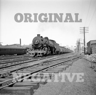 Orig 1947 Negative - Lehigh Valley 2 - 8 - 2 Hazleton Pa Pennsylvania Railroad Steam